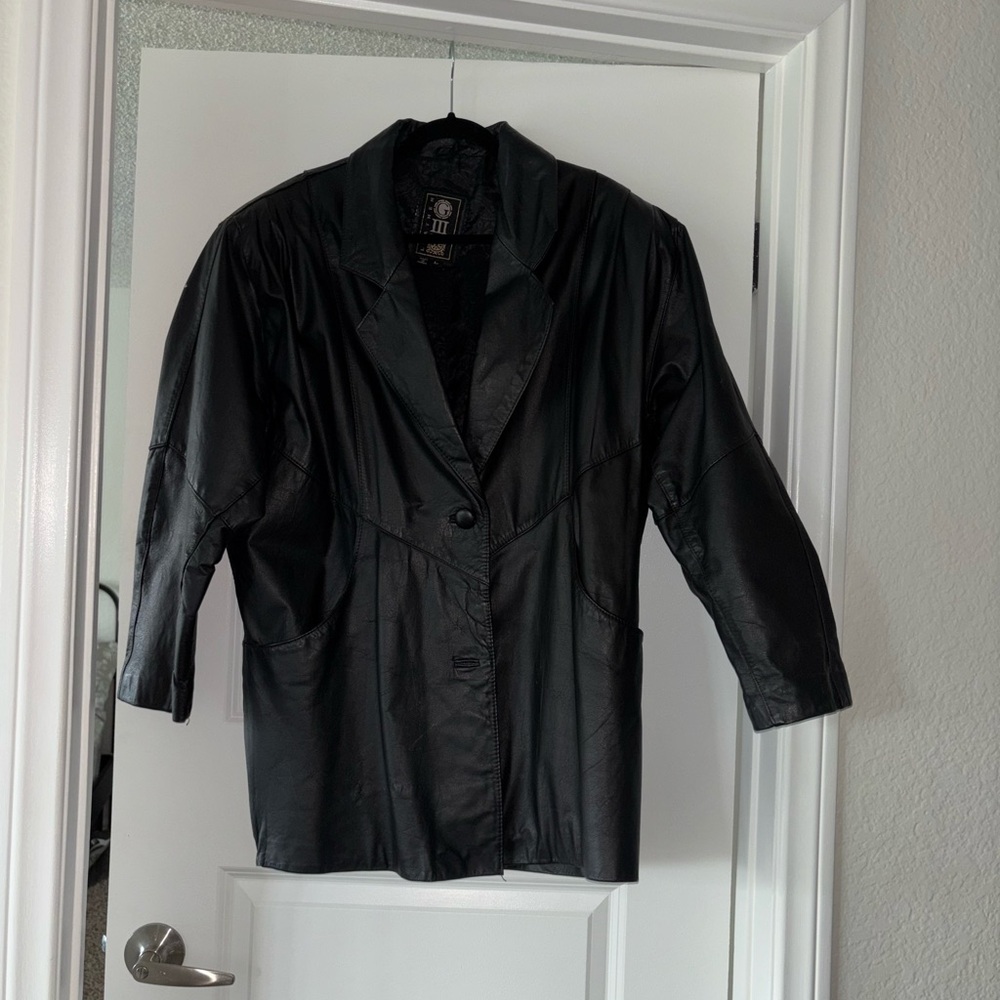 Men's Black Leather Jacket